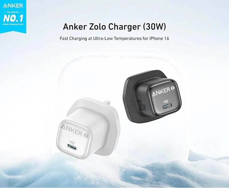 Anker 30w charger (UK plug) angle 6